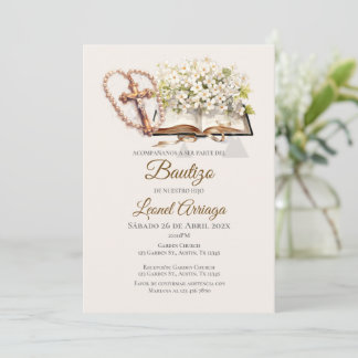 Convite  Boho Baptism 