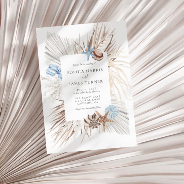 Convite Boho Beach Wedding (Criador carregado)