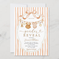 Boho Bear Rustic Baby Clothesline Gênero Revelação
