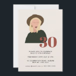 Convite Boho Blonde Mulher Minimalista Terracotta 30<br><div class="desc">Entre no mundo emocionante dos 30 com nosso convite exclusivo para aniversário de 30 anos! Projetado com uma abstrato moderna ilustração de uma mulher loira fazendo um chapéu elegante, este convite captura de forma exclusiva o espírito do marco. Perfeito para aqueles que buscam uma mistura contemporânea e clássica, nosso cartão...</div>
