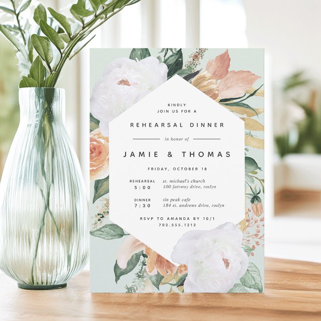 Convite Boho Blooms | Janto de Ensaio Floral Moderno (Criador carregado)