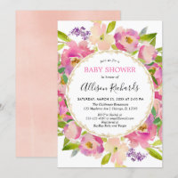 Boho blush cor-de-rosa chá de fraldas pastel