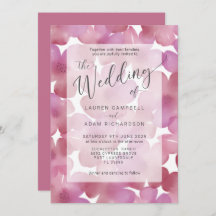Boho Blush Pink Watercolor Casamento floral