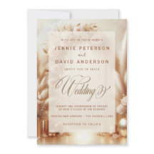 Boho Blush Rosas Pampas Dourado Arch Casamento