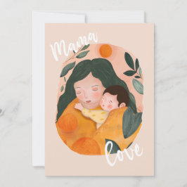 Convite Boho Botanical Mother & Baby Shower Invitation