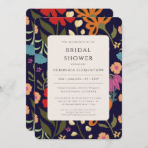 Boho, brilhante casamento floral colorido Salve a
