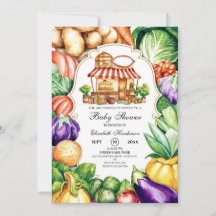 Boho Chá de fraldas de mercado do agricultor em cr