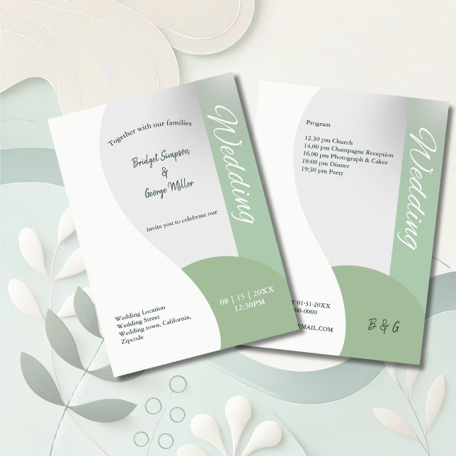 Convite boho chic casamento simples (Criador carregado)