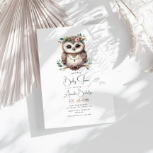 Boho Chic Floresta Animais Chá de Bebê