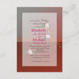 Convite Boho Chic Teepee / Janto de ensaio de casamento Ti