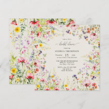 Boho Chic Wildflower Chá de panela