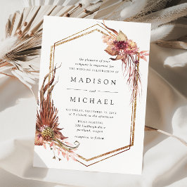 Convite Boho Desert - Casamento Geométrico