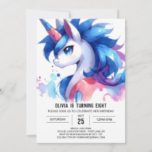 Convite Boho Digital Horse Birthday