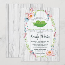 Boho Dois Ervilhas no Chá de fraldas dos Gêmeos