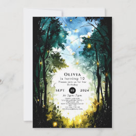 Convite Boho Dream Woodland Birthday