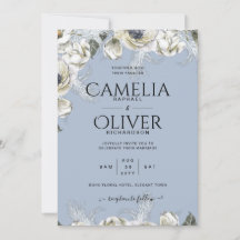 BoHO Dusty Blue Pampas Casamento Floral