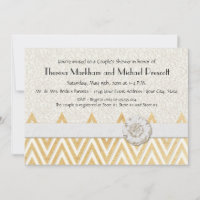 BOHO Faux Burlap n Lace estilo moderno HEVRON