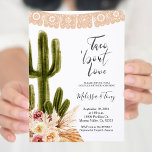 Convite Boho Fiesta Taco sobre Casais de amor Chá<br><div class="desc">Convidado para o Chá Fiesta Casal Taco Bout Love com cacto. Perfeito para chá de fraldas,  chá de casais,  chá de panela etc.</div>