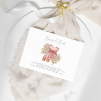 Boho Floral Baby Girl Chá Traga Um Livro