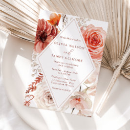 Convite Boho Floral Boho Casamento