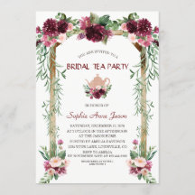 Boho Floral Caiu Fall Bridal Tea Party