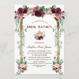 Convite Boho Floral Caiu Fall Bridal Tea Party