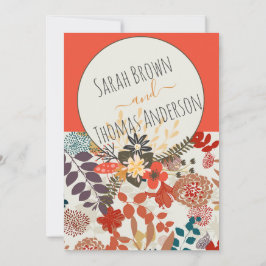 CONVITE BOHO FLORAL COLORIDO