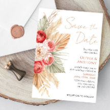 Boho Floral Elegant Fall Summer Wedding