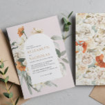 Convite Boho Floral Greenery Casamento Botânico<br><div class="desc">A magia primavera pura abunda com esta paleta aterrada em tons florais - e matizes inspirados em boho. A laranja suave e antiga assume a liderança enquanto o pêssego e o cobre fornecem o complemento perfeito e aquecem o aspecto geral desta combinação de resfriamento. A névoa neutra e o verde-vírgula...</div>