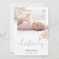 Boho Floral Rosa Calliografia Fotografia Christeni