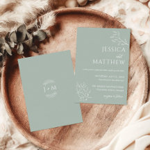 Boho Floral Sage Verde Caligrafia