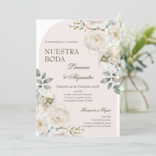 Convite Boho Floral Wedding Espanhol