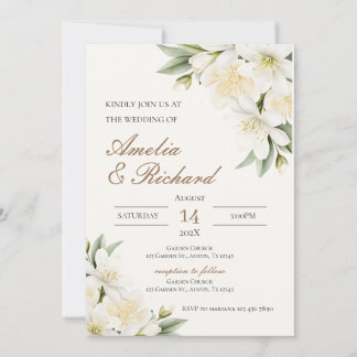 Convite Boho  Floral  Wedding Invitation