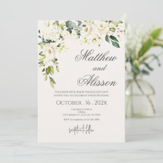 Convite Boho Floral Wedding Invitation