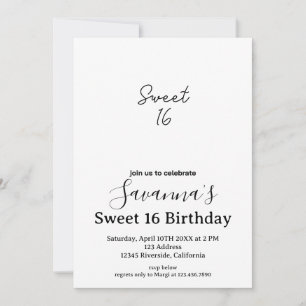 Convite Boho Florals Personalizado Sweet 16 Aniversário
