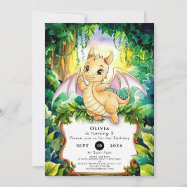 Convite Boho Fun Magic Dragon Birthday