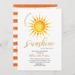 Convite Boho Hello Sunshine chá de fraldas