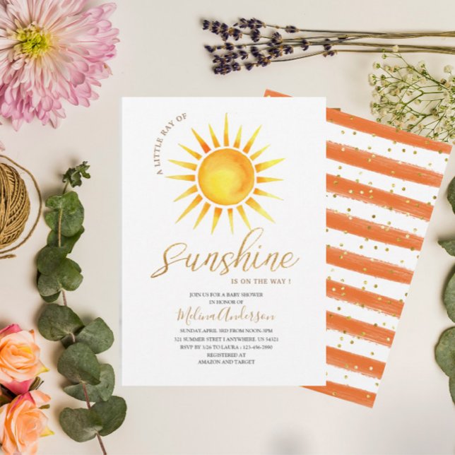 Convite Boho Hello Sunshine chá de fraldas (Criador carregado)