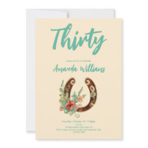 Boho Horsfere Selvagens Trinta Anos de Aniversário