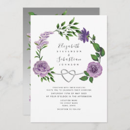 Convite Boho Lavanda Purple Wedding