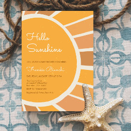 Convite Boho Little ray of Sunshine Baby Shower