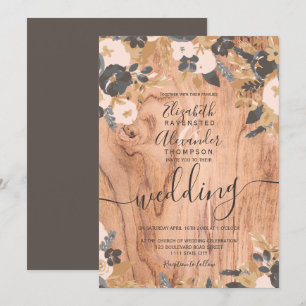 Convite Boho, madre russa, algodão marrom pampas, casament