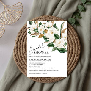 Convite Boho Magnolia Chá de panela