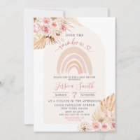 Boho Minimalista Sobre O Chá de fraldas Arco-Íris