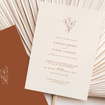 Boho Minimalista Terracotta Wedding