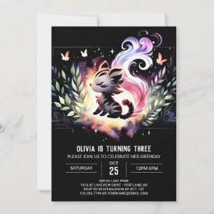 Convite Boho Minimalista Tiger Birthday