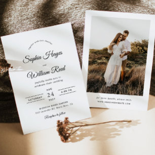 Convite Boho Minimalista Wedding