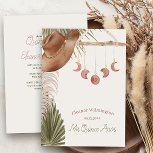 Convite Boho Mis Quince Anos Rustic Quinceanera
