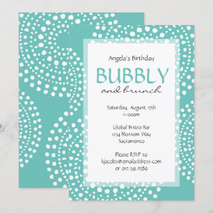 Convite Boho Mosaico Tribal Birthday Aqua