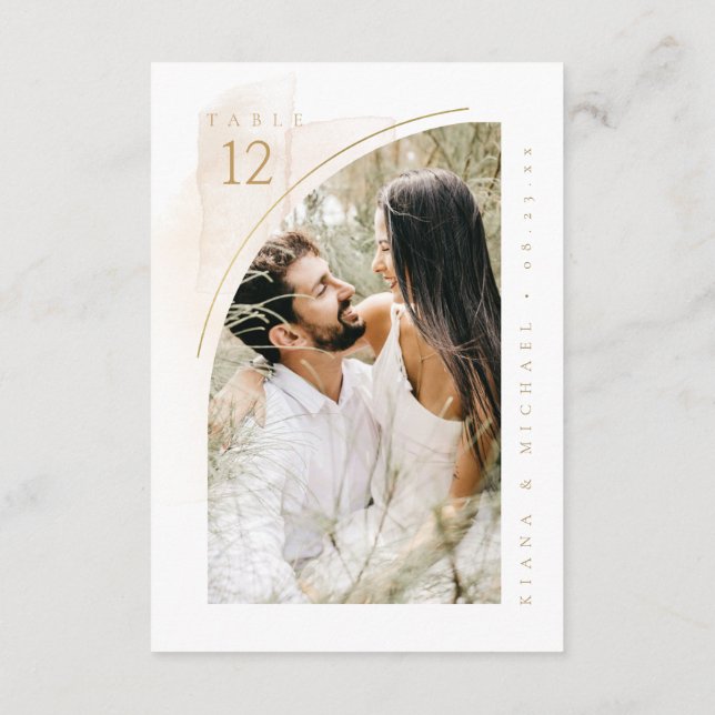 Convite Boho Oasis Photo Table Number ID959 (Verso)